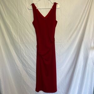 Nicole Miller Red Sleeveless Dress